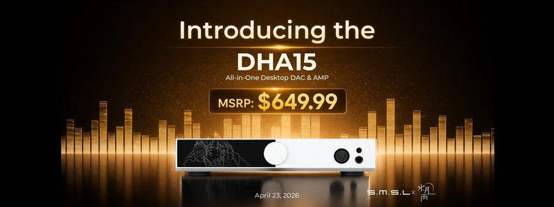 Presenting Moondrop x S.M.S.L DHA15 Dual CS43198 DAC Fully Balanced Headphone Amp Desktop All-in-One