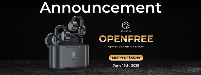 ROSESELSA OpenFree Open-Ear Bluetooth V5.4 Earbuds