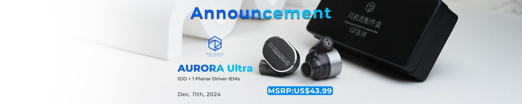 ROSETECHNICS Launches Aurora Ultra Dual-Driver IEMs and EarFree i5 High-Res TWS