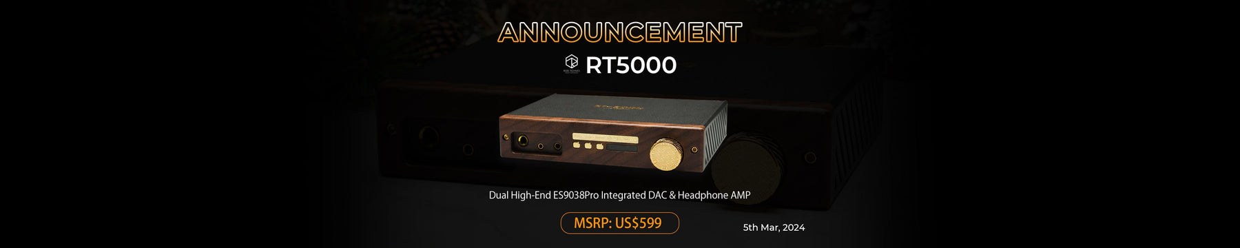 RoseTechnics RT5000 Dual High-End ES9038Pro Integrated DAC & Headphone AMP