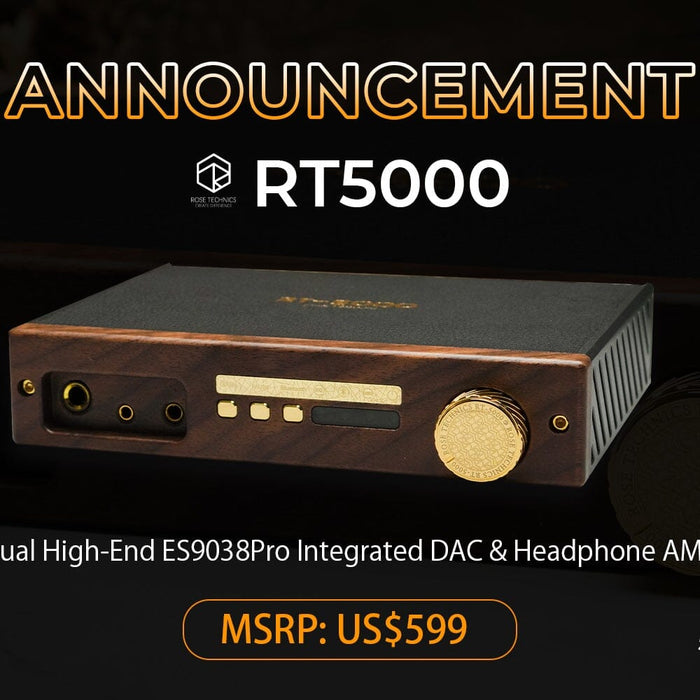 RoseTechnics RT5000 Dual High-End ES9038Pro Integrated DAC & Headphone AMP