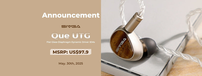 Sivga Announces Que UTG: World's First Ultra-Thin Glass Diaphragm IEMs