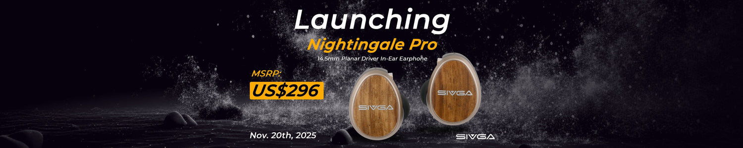 Sivga Launches Nightingale Pro with Self-Developed 14.5mm Planar Driver and Zebrawood Face Covers