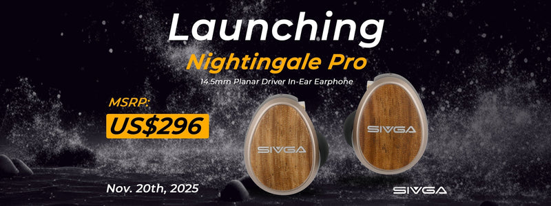 Sivga Launches Nightingale Pro with Self-Developed 14.5mm Planar Driver and Zebrawood Face Covers