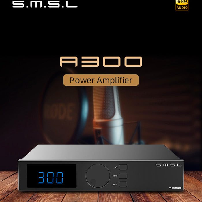 SMSL Launches A300: High-Power Digital Amplifier For Desktop Stereo Setup