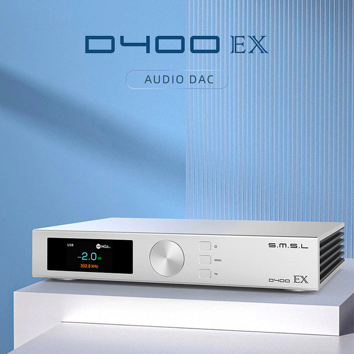 SMSL Releases D400EX All-New Flagship MQA Desktop DAC With Dual AK4499EX DAC Chips