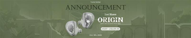 Tanchjim Presents Origin Lost Manor Limited Edition DMT5 Ultra Single Dynamic Driver Flagship IEMs
