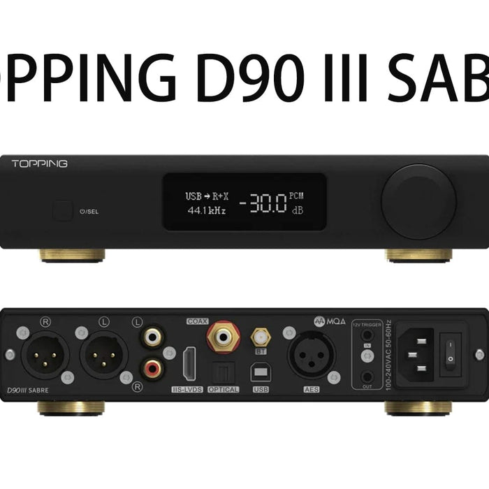 Topping D90 III Sabre ESS9039SPro Bluetooth V5.1 Flagship Desktop DAC