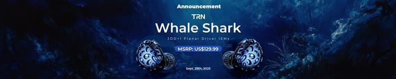 TRN Presents Whale Shark 3DD+1Planar Driver Hybrid IEMs