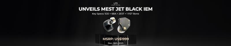 Unique Melody Reveals MEST Jet Black 1DD+4BA+2EST+3BCD Quad-Brid IEMs