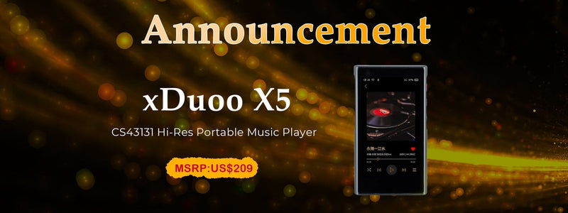 xDuoo Introduces X5 Portable High-Res 32-Bit Audio Player