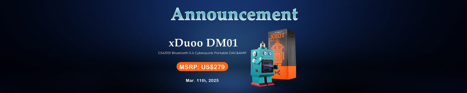 xDuoo Launches DM01 Cyberpunk Theme CS43131 DAC and Amplifier