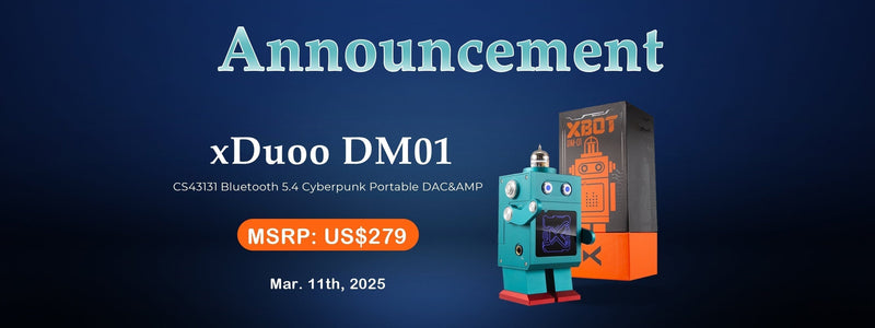xDuoo Launches DM01 Cyberpunk Theme CS43131 DAC and Amplifier