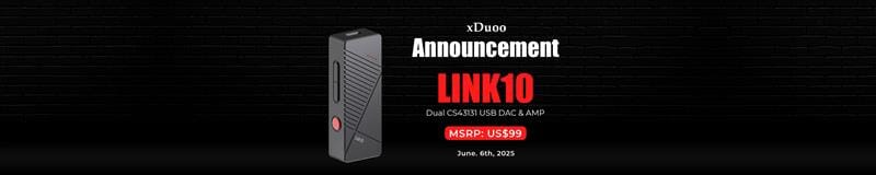 xDuoo Launches Link10 Portable DAC/AMP with Dual CS43131 DAC Chips