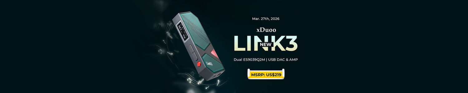 xDuoo Presents Link3 Dual ES9039Q2M Portable DAC/AMP with MicroSD Card Slot
