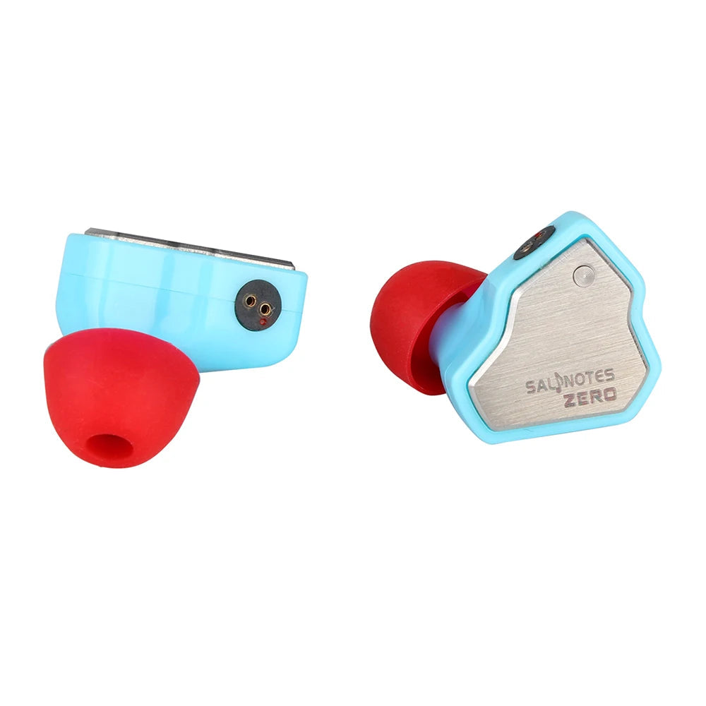 7Hz Salnotes Zero HiFi 10mm Dynamic Driver In-Ear Earphone HiFiGo Blue no Mic 
