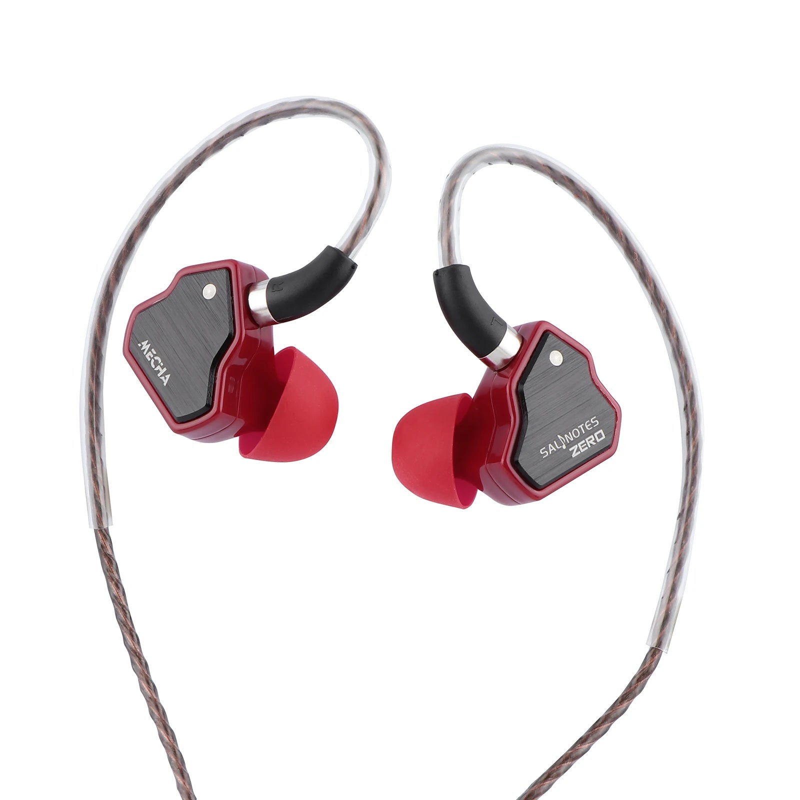7Hz Salnotes Zero HiFi 10mm Dynamic Driver In-Ear Earphone HiFiGo Red with Mic-TypeC 