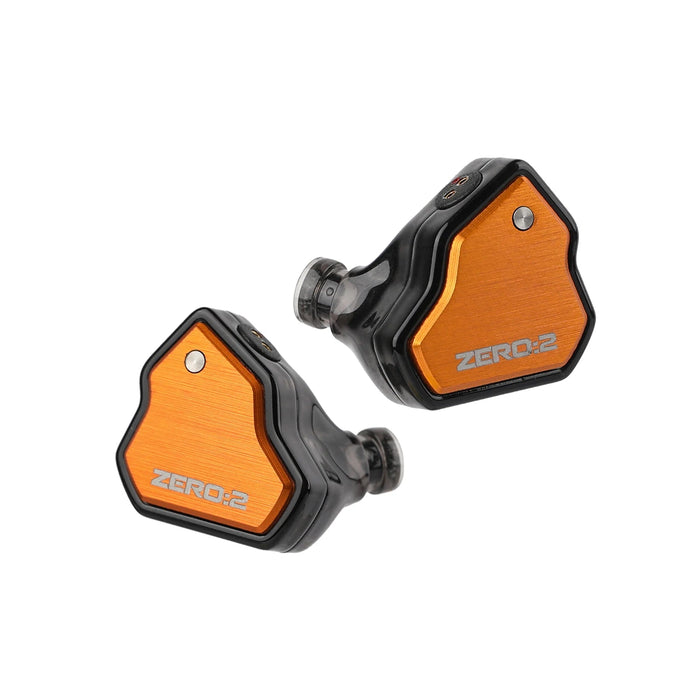 7Hz x Crinacle Zero: 2 Updated 10mm Dynamic Driver In-Ear Earphones HiFiGo Orange No Mic 