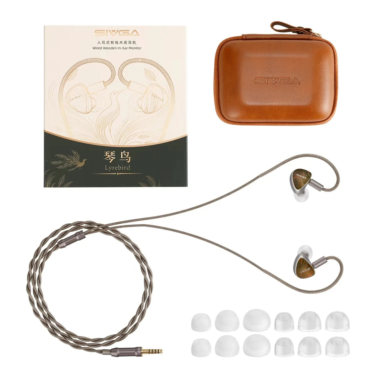 SIVGA Lyrebird 1DD + 1BA + 1 Micro Planar + 1 Piezoelectric Quad-Brid IEMs