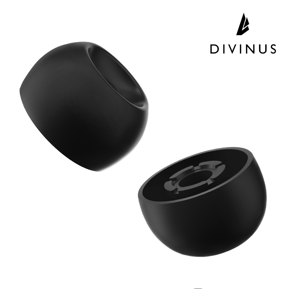 DIVINUS Velvet Wide Bore Silicone Eartips For 4-6mm Nozzle