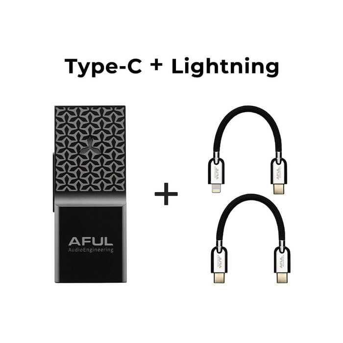 AFUL SnowyNight Dual CS43198 USB Lossless Stable Transmission Portable DAC & AMP HiFiGo SnowyNight-Type-C+Lightning 
