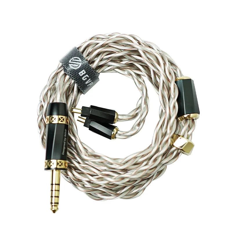 BGVP Gold Rose 0.78 4.4mm HiFi Earphone Cable HiFiGo Gold Rose 4.4mm-MMCX 
