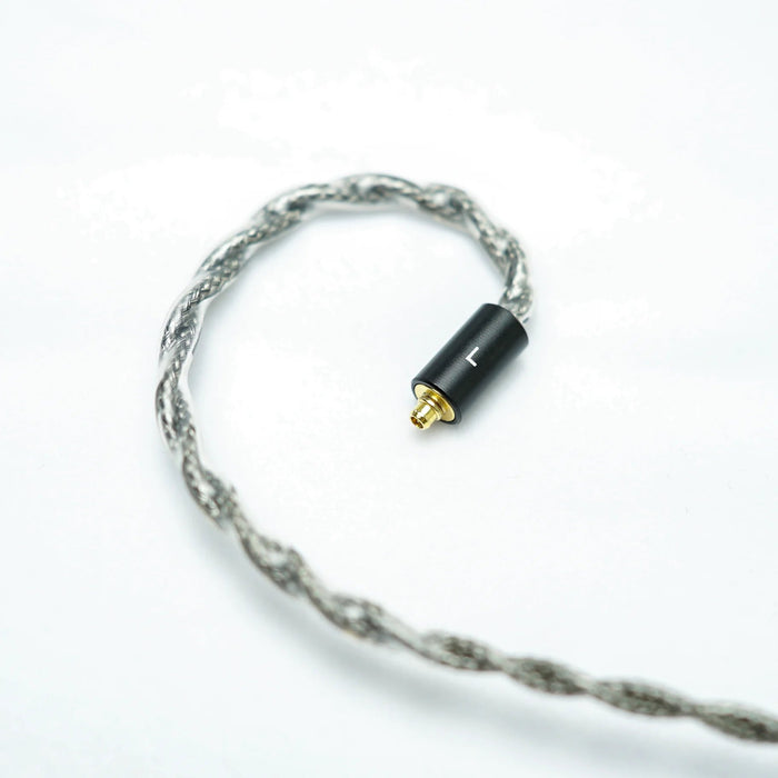 BGVP Gray Rose 5N Single Crystal Copper Silver-Plated Shielded Cable HiFiGo Gray Rose-4.4mm mmcx 