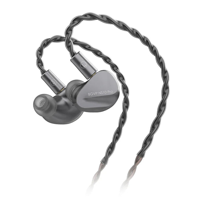 BGVP NS10 Pro 8BA+2DD Hybrid Driver In Ear Monitor HiFiGo NS10-Grey 