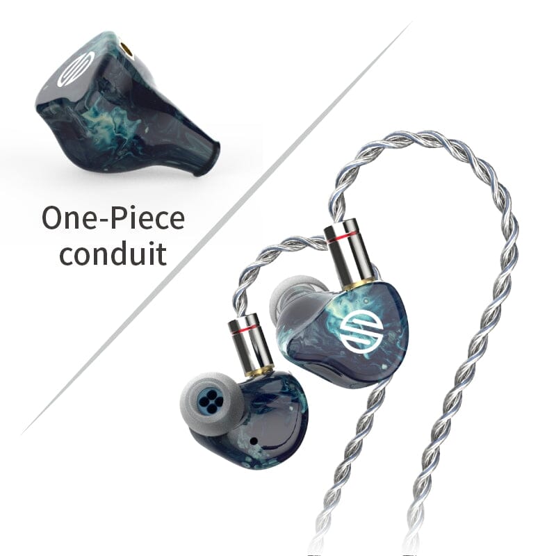 BGVP Phantom 2BA + 2DD + 2EST + 2BCD Flagship In-Ear HIFI Monitor Earphones with 2 in 1 Plug HiFiGo Phantom 