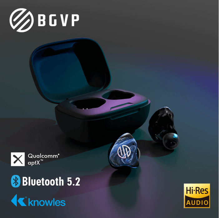 BGVP Q2S Bluetooth 5.2 TWS True Wireless Earphone Earphone HiFiGo 