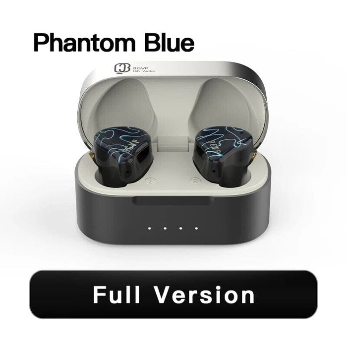 BGVP Q3 1 BA + 1 DD Hybrid TWS Bluetooth 5.3 In-Ear IEMs HiFiGo Phantom Blue Full Version 