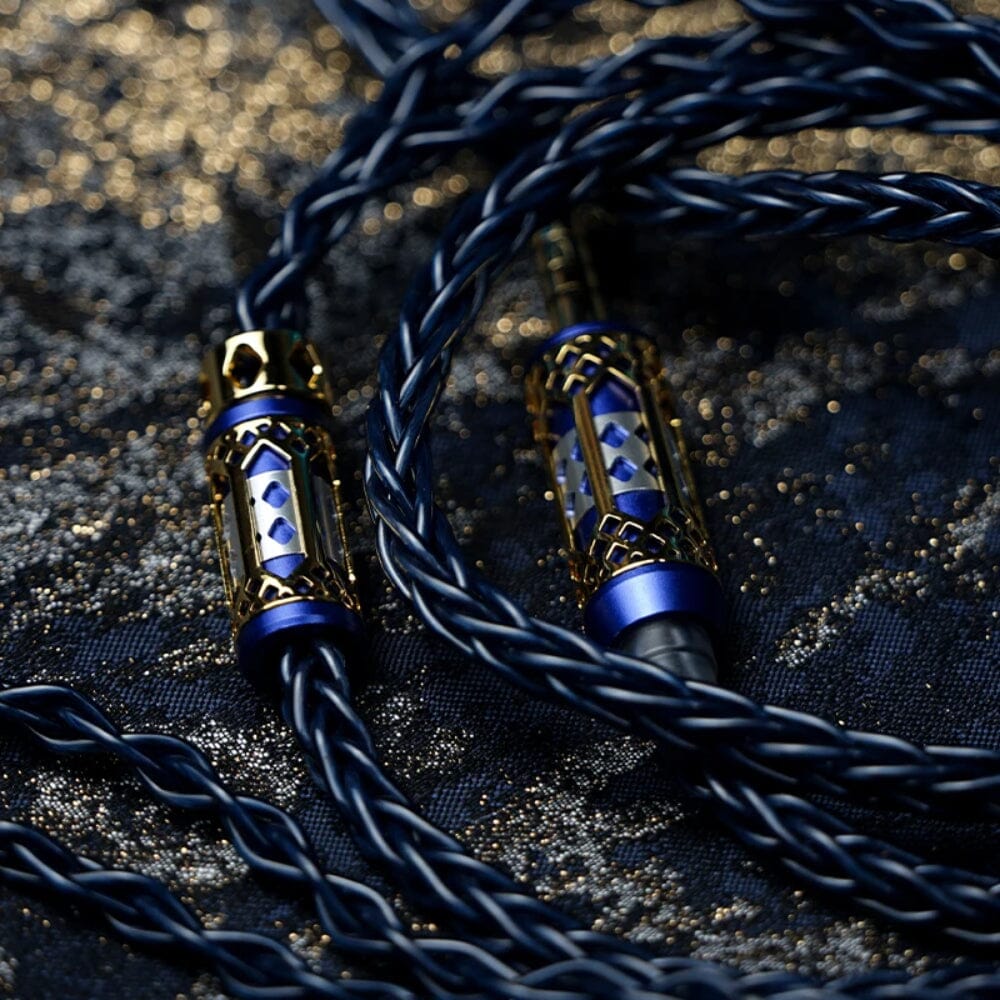 BGVP Temple Single Crystal Copper + Single Crystal Silver Earphone Cable BGVP 