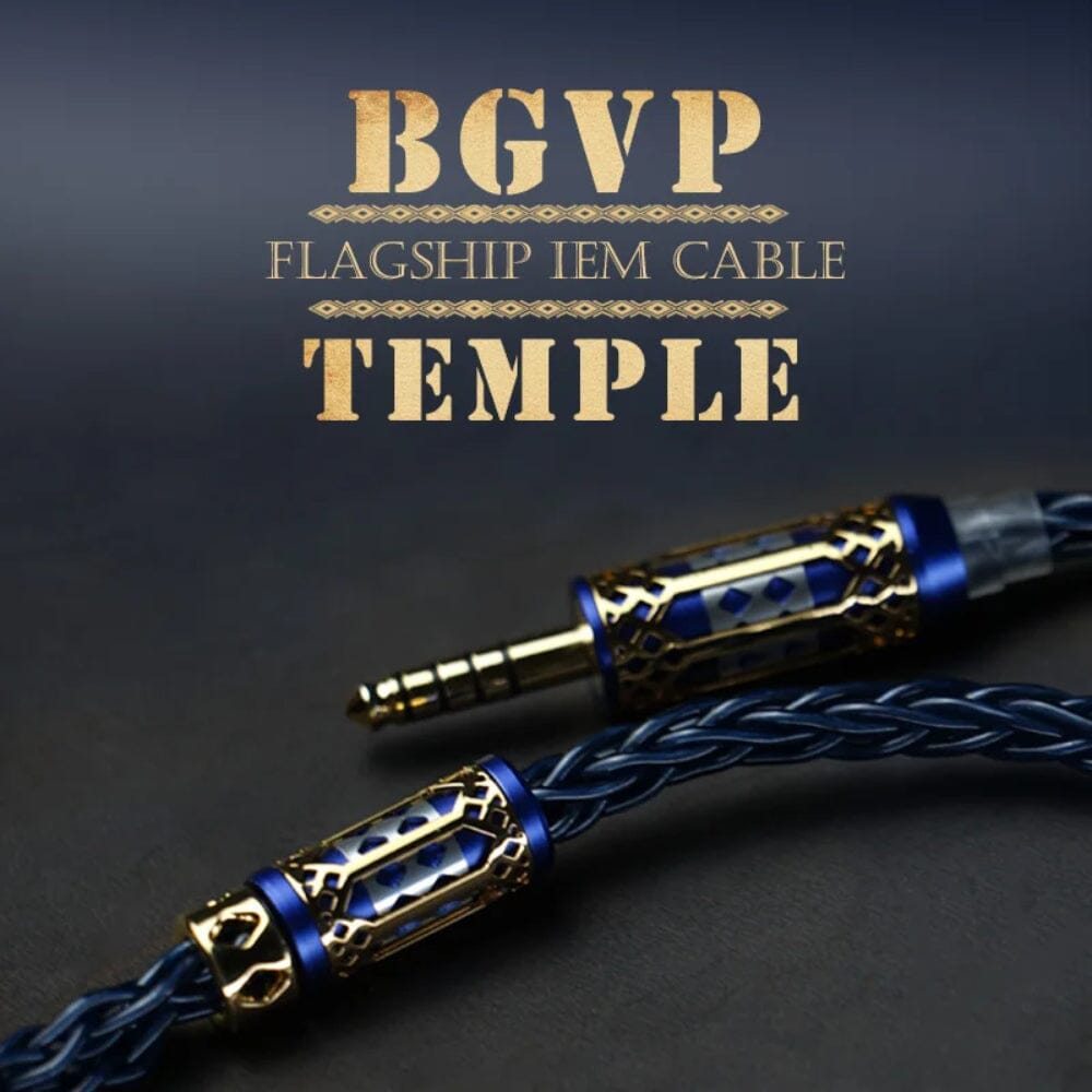 BGVP Temple Single Crystal Copper + Single Crystal Silver Earphone Cable BGVP 