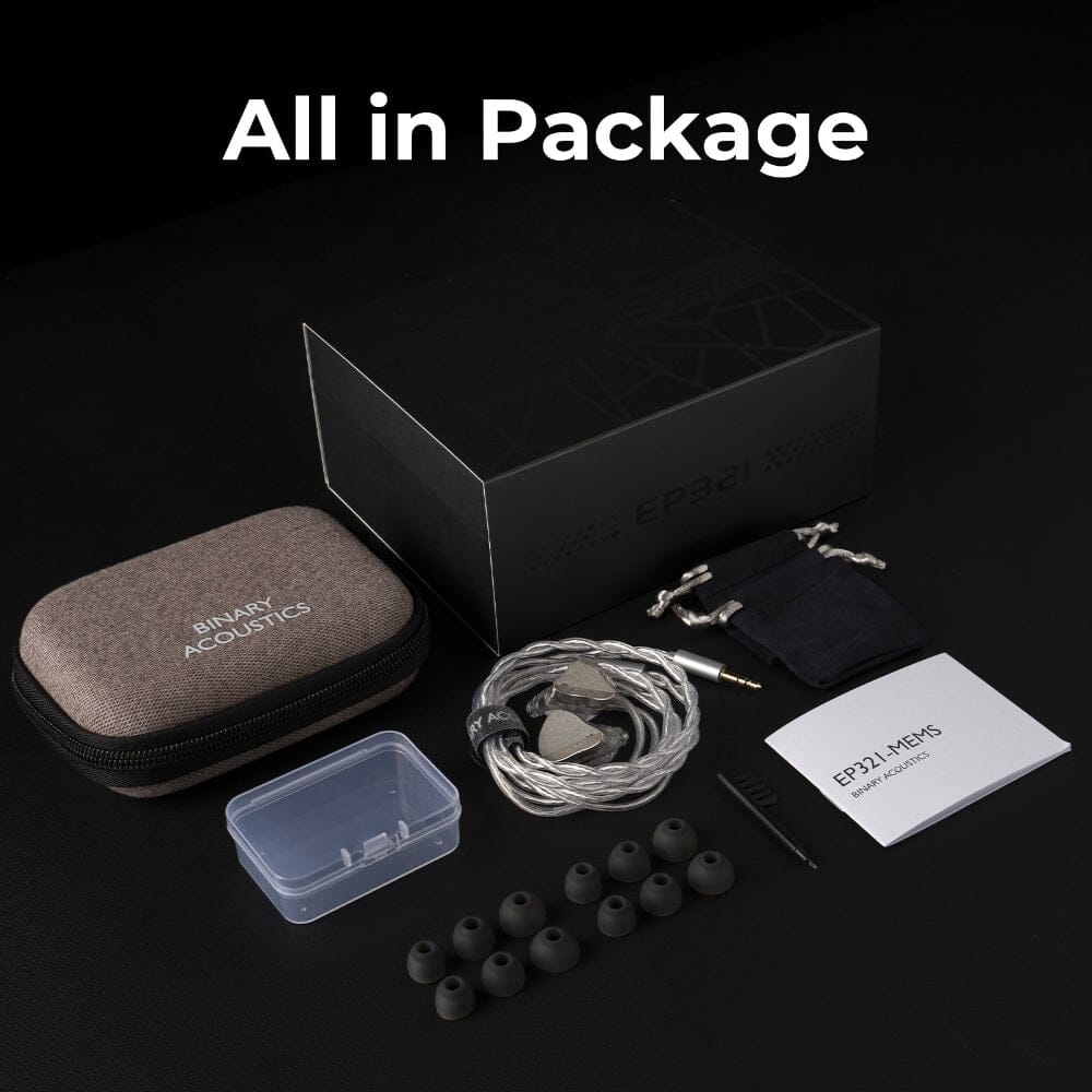 Binary EP321 MEMS 2DD + 3BA + 1 MEMS Driver IEMs