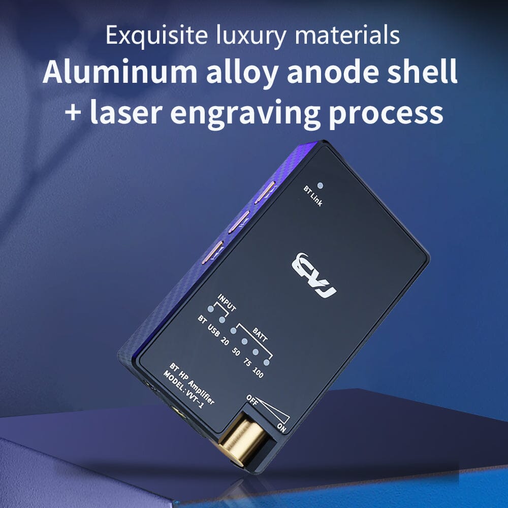 CVJ VVT-1 Dual ES9039Q2M Portable Bluetooth 5.3 Decoding Headphone Amplifier HiFiGo 