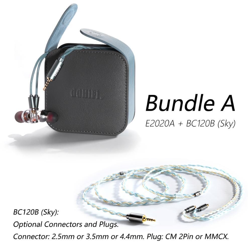 DD ddHiFi E2020A (Janus) Dual Sockets Dynamic In-Ear Monitors IEMs Earphone HiFiGo 