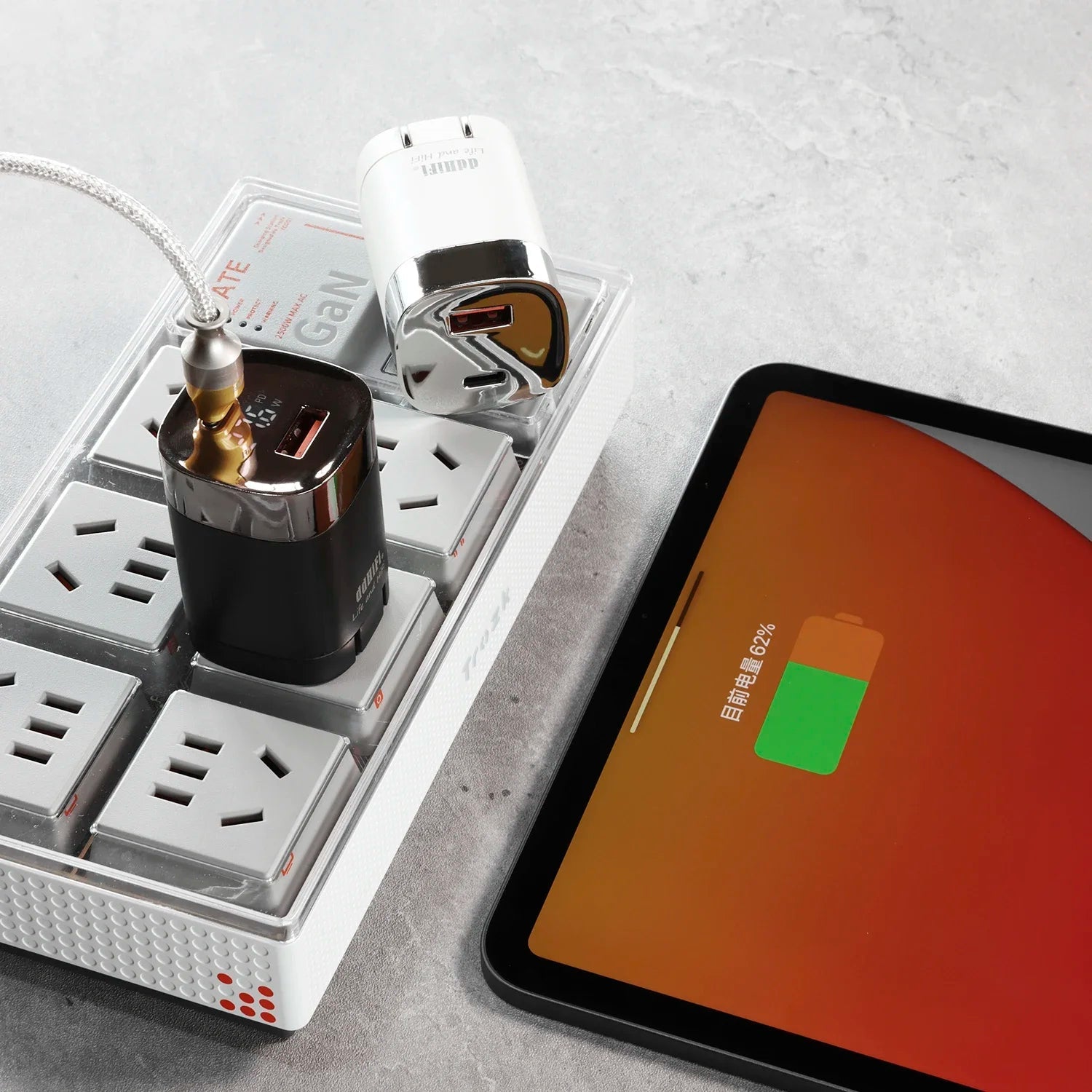 DD ddHiFi JT-P18 Fast-Charging Travel Charger Head Dual Ports USB-C USB-A Supports US Standard Only HiFiGo 