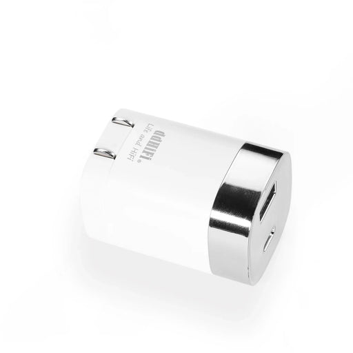 DD ddHiFi JT-P18 Fast-Charging Travel Charger Head Dual Ports USB-C USB-A Supports US Standard Only HiFiGo JT-P18 white 