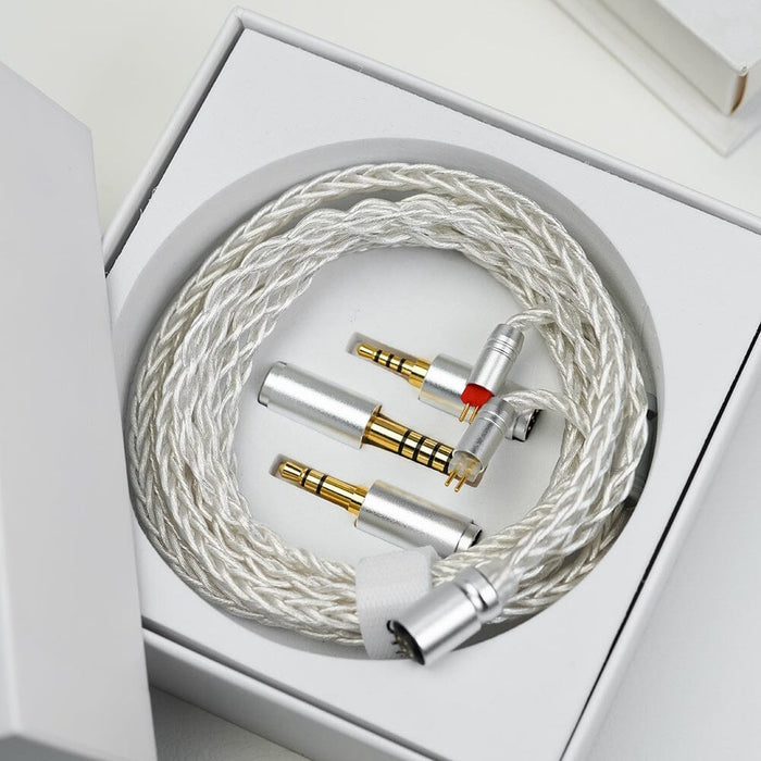 Divinus ARUM 7N OCC 8 Core Earphone Cable with 2Pin 0.78 / MMCX-2.5 /3.5 / 4.4 HiFiGo EUN ARUM-2Pin 0.78 