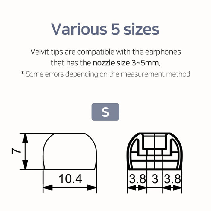 Divinus Velvet APP Eartips For 3mm-5mm Nozzle HiFiGo 