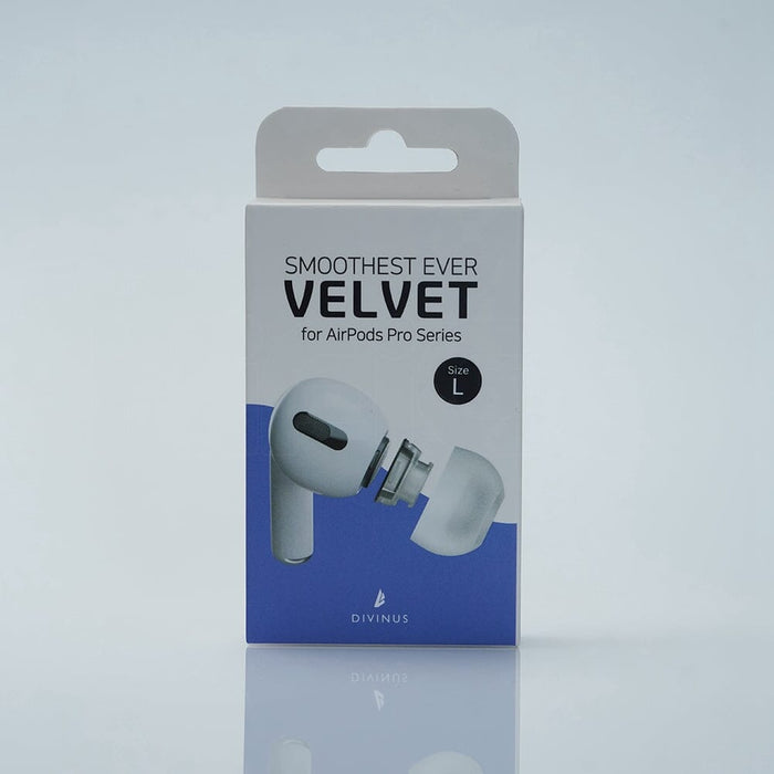 Divinus Velvet Eartips For AirPods Pro Series-APP For 3mm-5mm Nozzle HiFiGo Velvet APP-L(3 Pairs) 