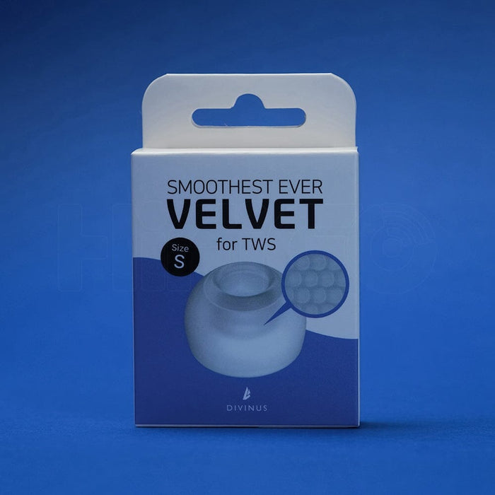 Divinus Velvet Eartips For TWS For 3mm-5mm Nozzle HiFiGo Velvet TWS-S(3 Pairs) 