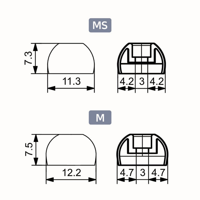 Divinus Velvet TWS Eartips For 3mm-5mm Nozzle HiFiGo 