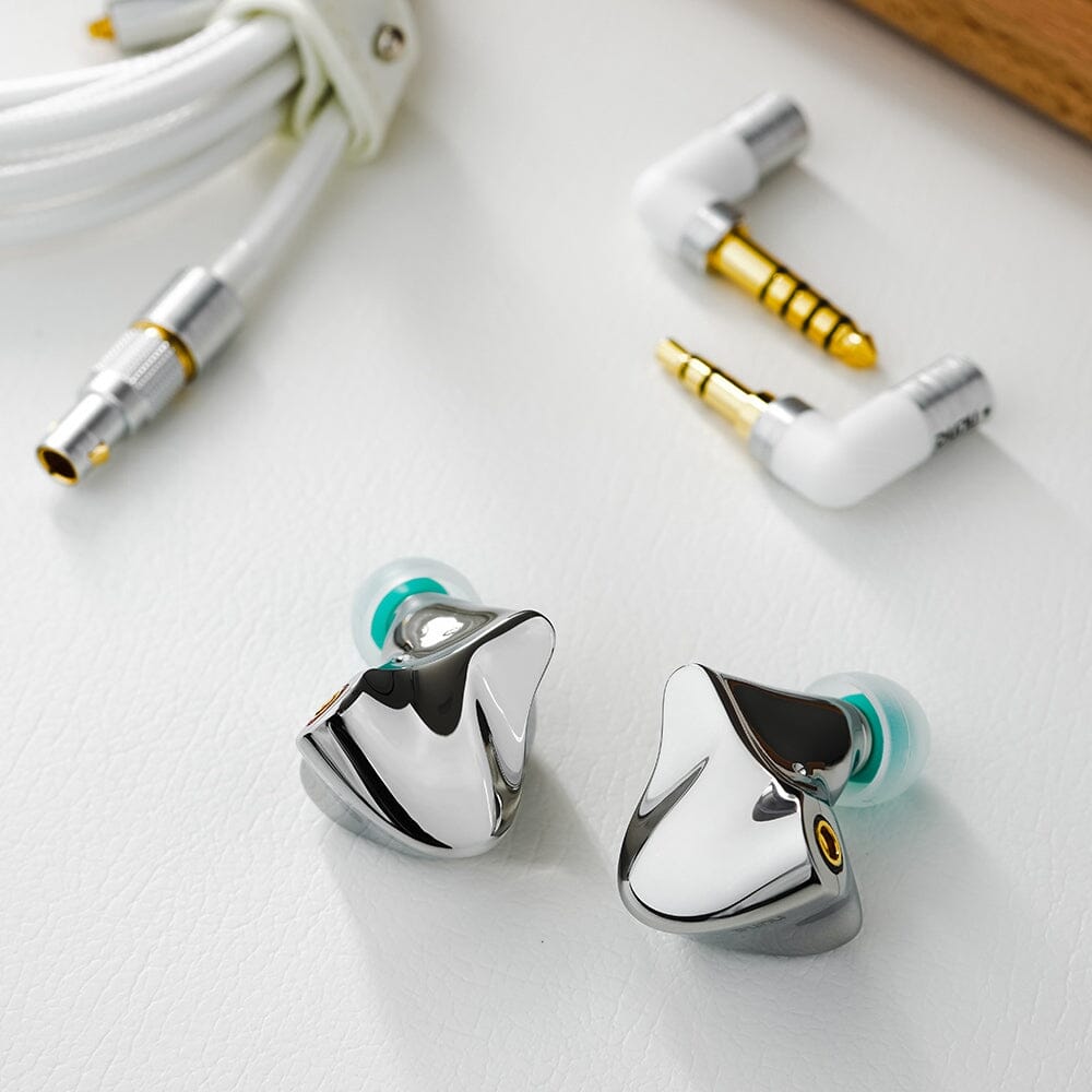 DUNU GLACIER 1DD+4BA+4EST Tribrid Flagship IEMs HiFiGo Glacier-Silver 