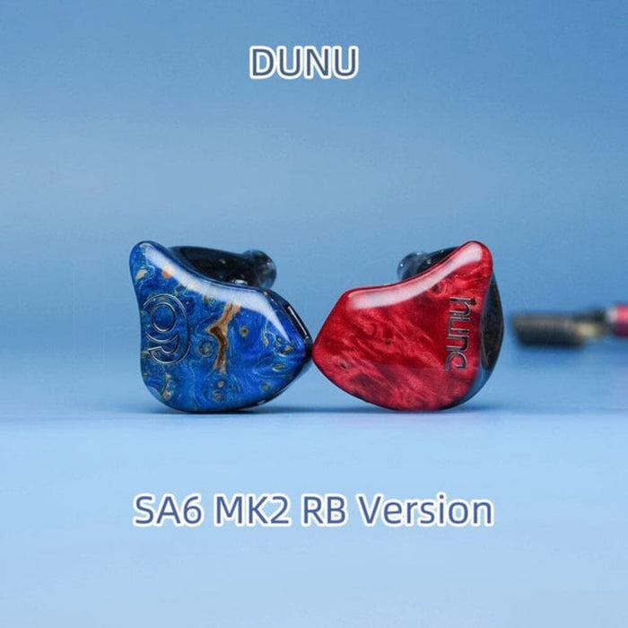 DUNU SA6 MK2/MKII 6BA In-Ear Monitors IEMs Earphone HiFiGo SA6 MK2 RB Version+ Gift Divinus Velvet Tips Full +Gift Neck Strap 