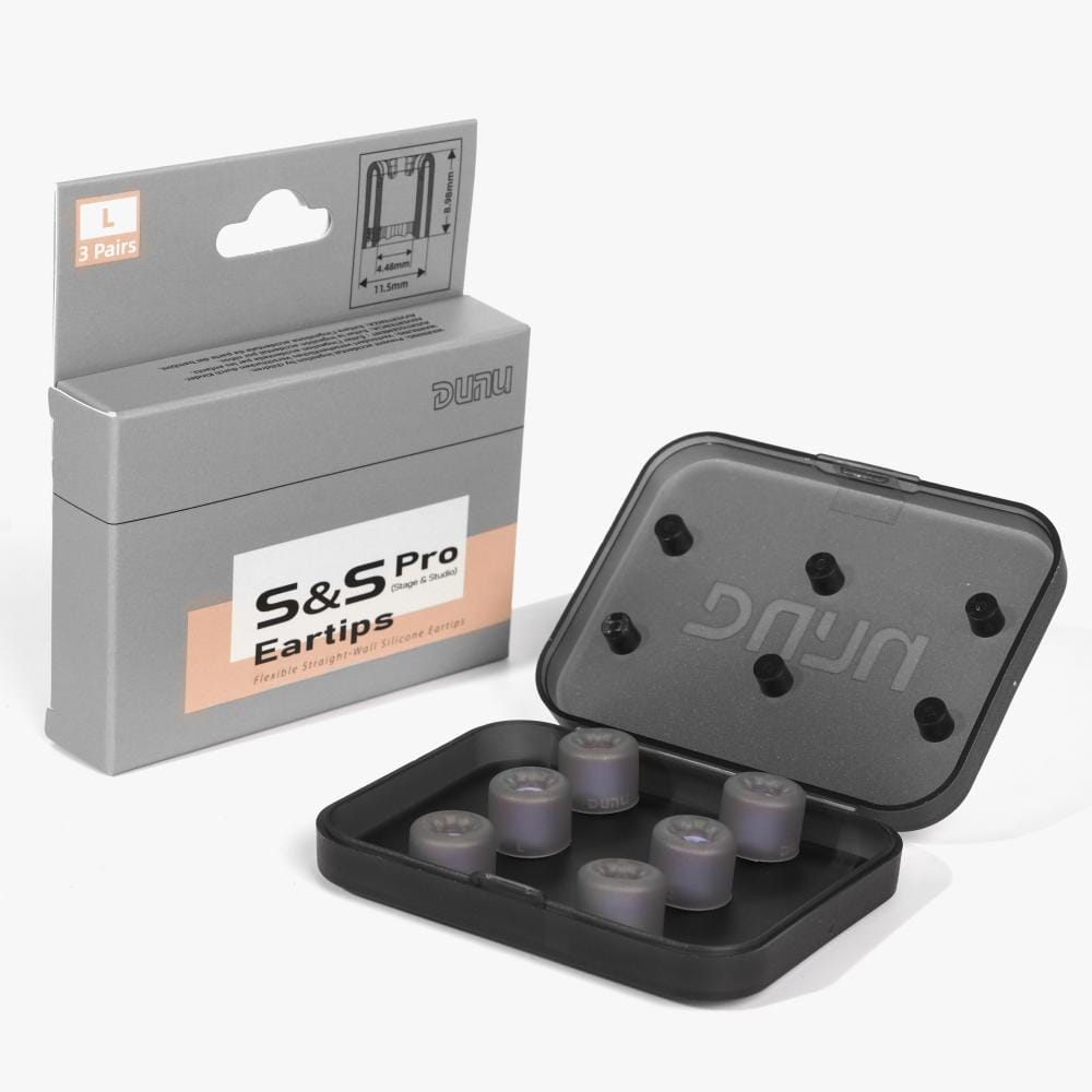 DUNU S&S Pro Silicone Eartips For 4.6mm-6.5mm Nozzle HiFiGo S&S Pro L (3 Pairs) 