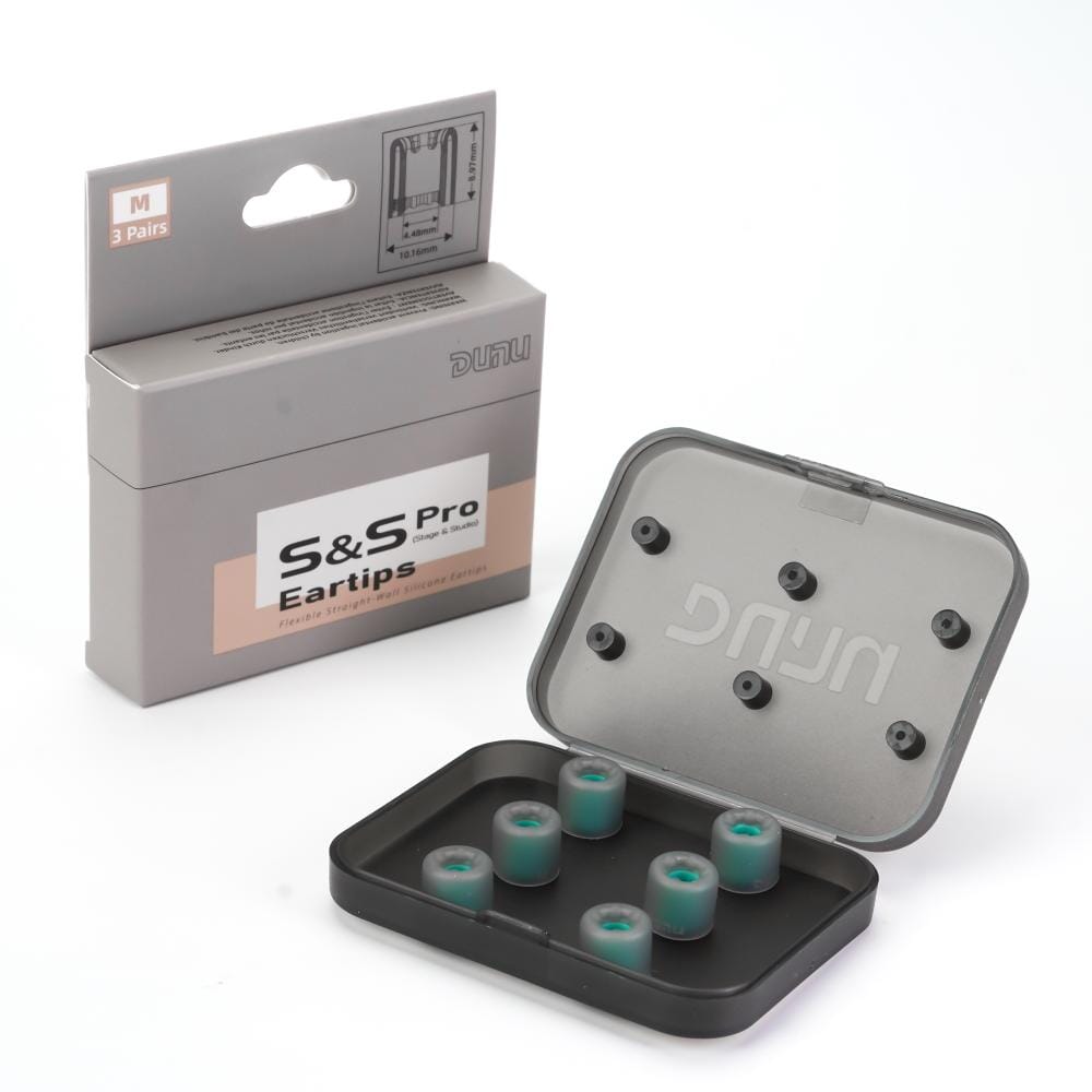 DUNU S&S Pro Silicone Eartips For 4.6mm-6.5mm Nozzle HiFiGo S&S Pro M (3 Pairs) 