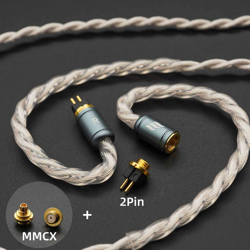 Effect Audio Signature Series CADMUS 4 Wires / 8 Wires Earphone Cable With ConX Interchangeable Connector Earphone Cable HiFiGo 