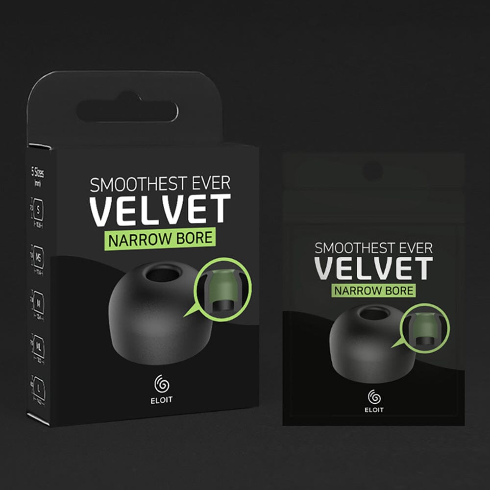 ELOIT Velvet Narrow Bore Eartips For 4-6mm Nozzle Divinus 