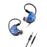 EPZ Q1 Pro/Q1Pro 10mm LCP+PU Composite Diaphragm HiFi In-Ear Earphones HiFiGo Q1Pro-Blue(Mic) 